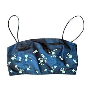 New Ganni Embellished Bandeau Top, size 2